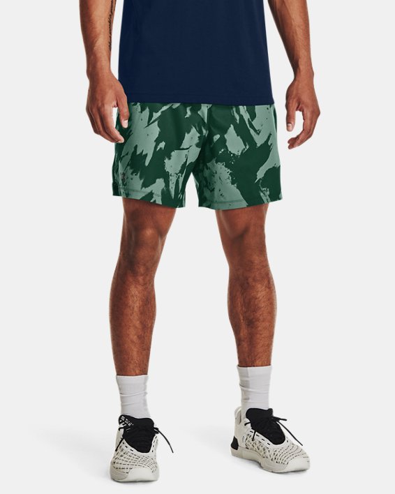 Men's UA Vanish Woven 6" Printed Shorts in Green image number 0